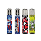 40 Clipper Refillable Printed Design Lighters