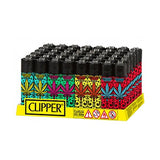 40 Clipper Refillable Printed Design Lighters