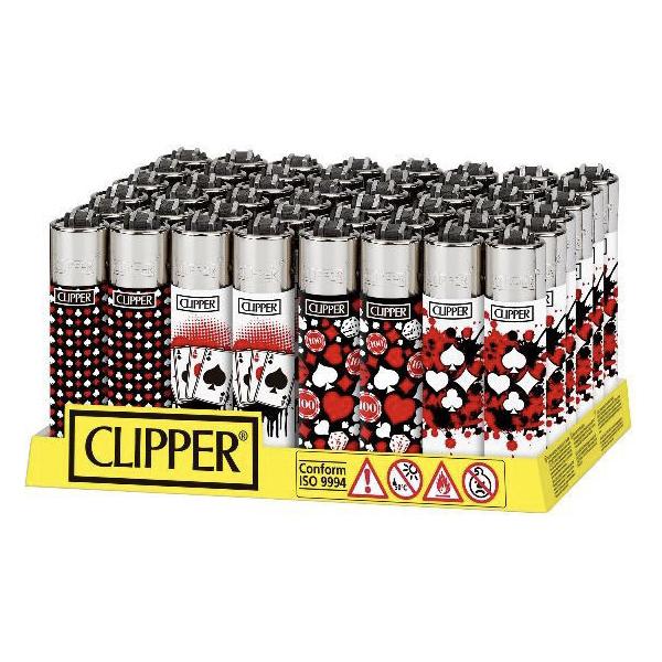 40 Clipper Refillable Printed Design Lighters