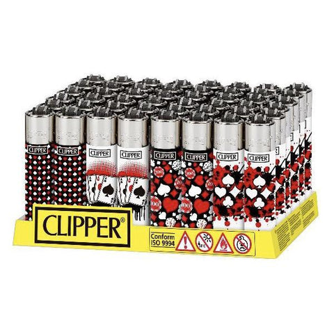 40 Clipper Refillable Printed Design Lighters