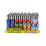 40 Clipper Refillable Printed Design Lighters