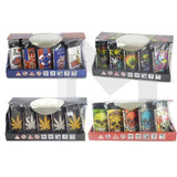 4Smoke Refillable Flat Printed Lighters 25 Pack - XHD8111