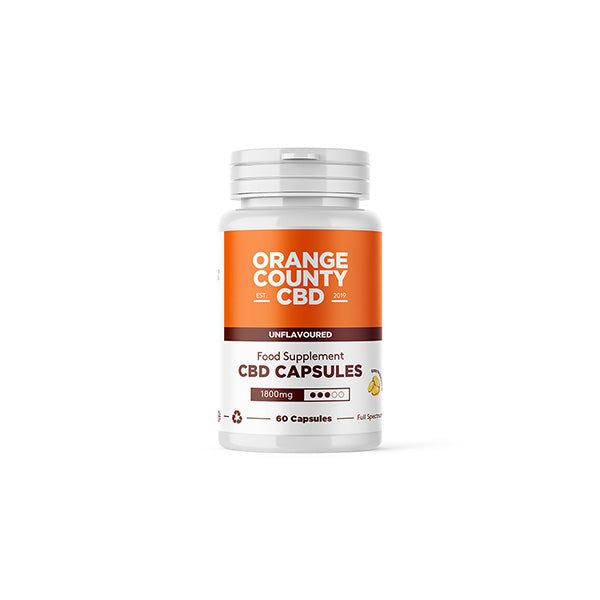 Orange County 1800mg Full Spectrum CBD Capsules - 60 Caps