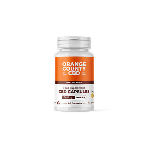 Orange County 3600mg Full Spectrum CBD Capsules - 60 Caps