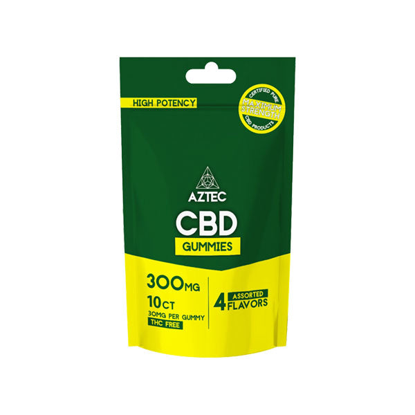 Aztec CBD Broad Spectrum 300mg CBD Gummies - 10 Pieces