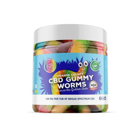 Orange County 400mg CBD Gummy Worms - Small Pack