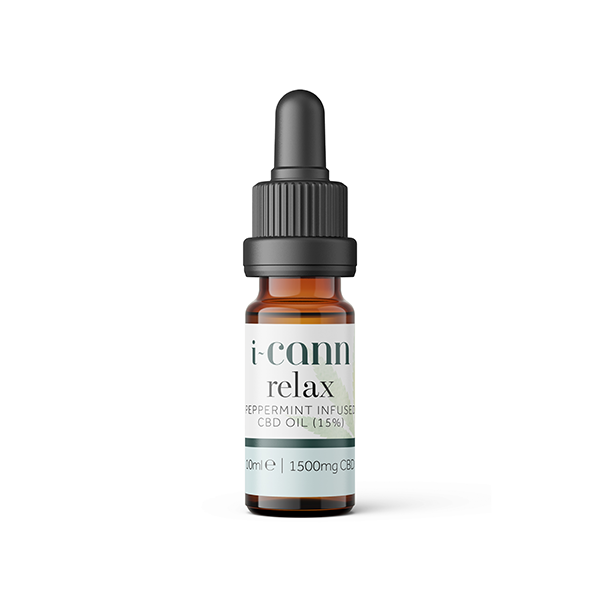i-Cann Relax 15% Peppermint Infused CBD Oil - 10ml