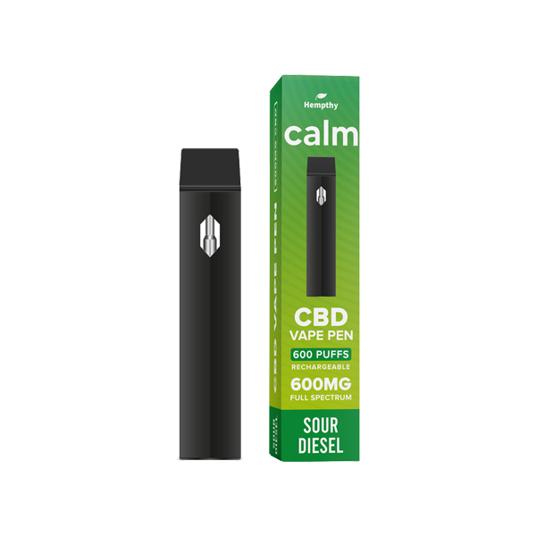 Hempthy 600mg CBD Disposable Vape Pen 600 Puffs