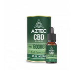 Aztec CBD 500mg CBD Vaping Liquid 10ml (50PG/50VG)