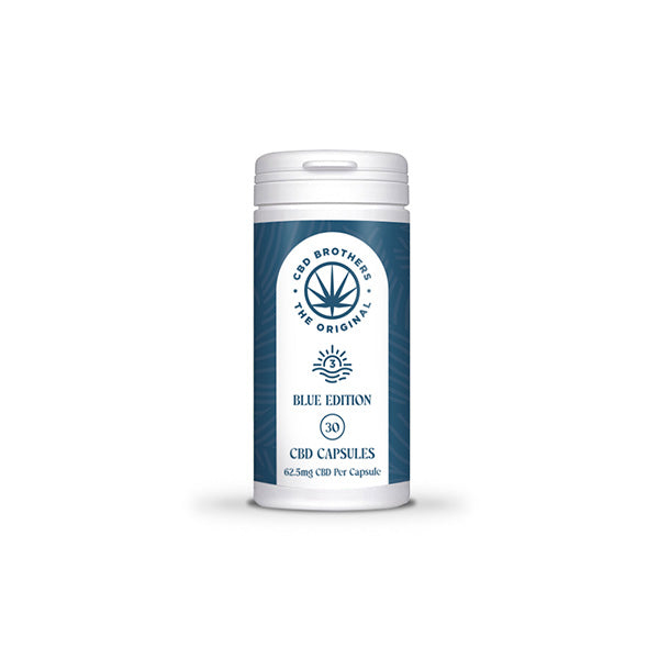 CBD Brothers Blue Edition 1875mg CBD/CBDA Vegan Capsules - 30 Caps