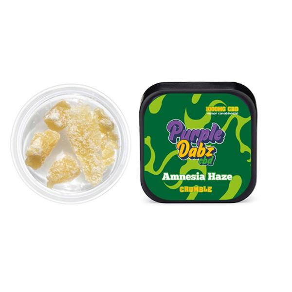 Purple Dabz by Purple Dank 1000mg CBD Crumble - Amnesia Haze