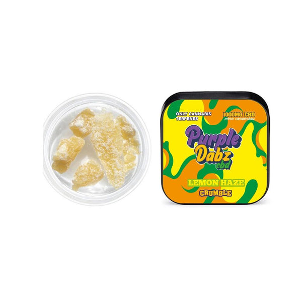 Purple Dabz by Purple Dank 1000mg CBD Crumble - Lemon Haze