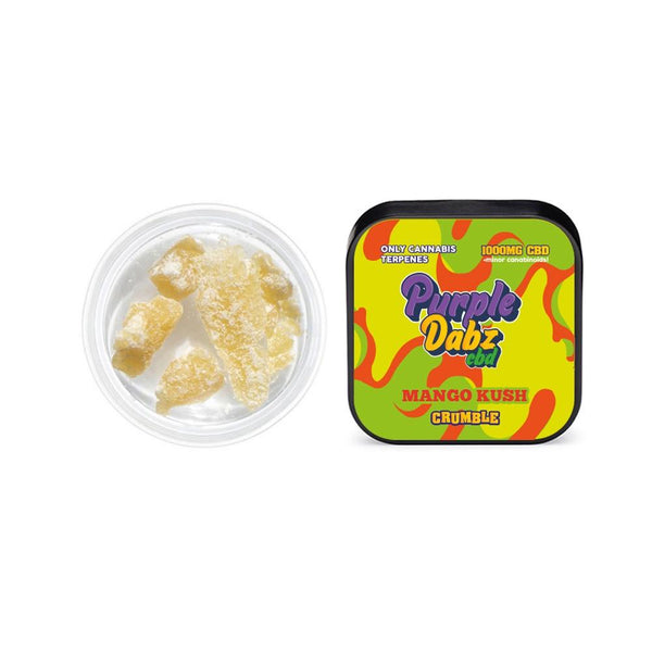 Purple Dabz by Purple Dank 1000mg CBD Crumble - Mango Kush