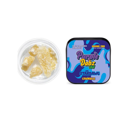 Purple Dabz by Purple Dank 1000mg CBD Crumble - Strawdawg