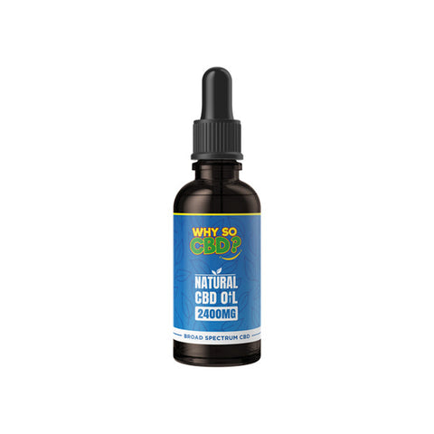 Why So CBD? 2400mg Broad-Spectrum CBD Natural Oil - 50ml