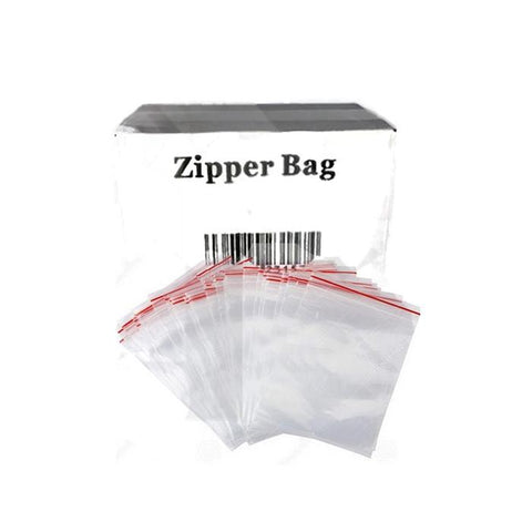 5 x Zipper Branded 60mm x 50mm  Clear Baggies